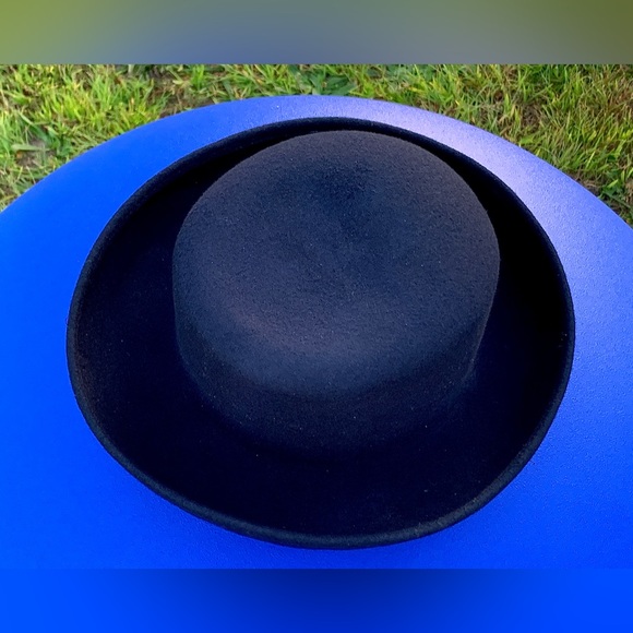 1980s Vintage 100% Wool LAURA ASHLEY Dark Navy Blue Women’s Hat - Picture 16 of 16